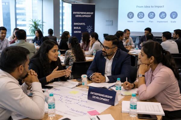 Entrepreneurship development in progress